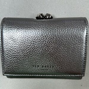 Ted Baker gun metal silver wallet